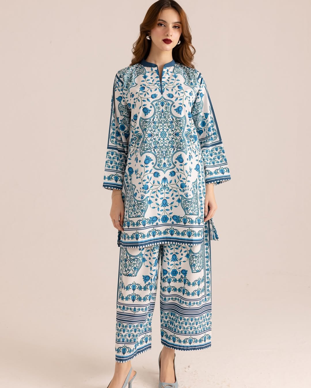 PLAZO DIGITAL PRINTED 2Pc