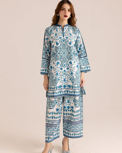 PLAZO DIGITAL PRINTED 2Pc